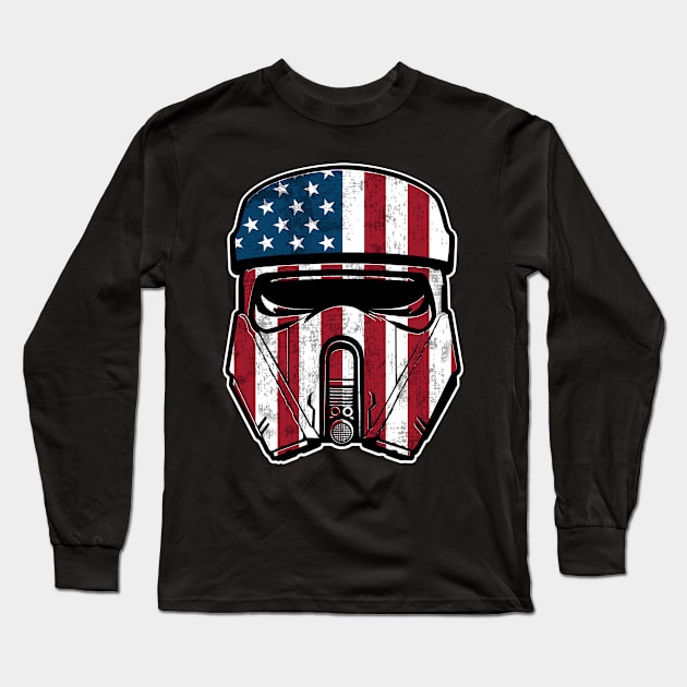 Patriot trooper V1 Long Sleeve T-Shirt by MatamorosGraphicDesign